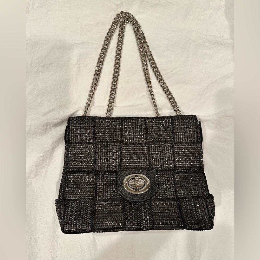 Alma Tonutti Black Woven Handbag - Picture 10 of 11